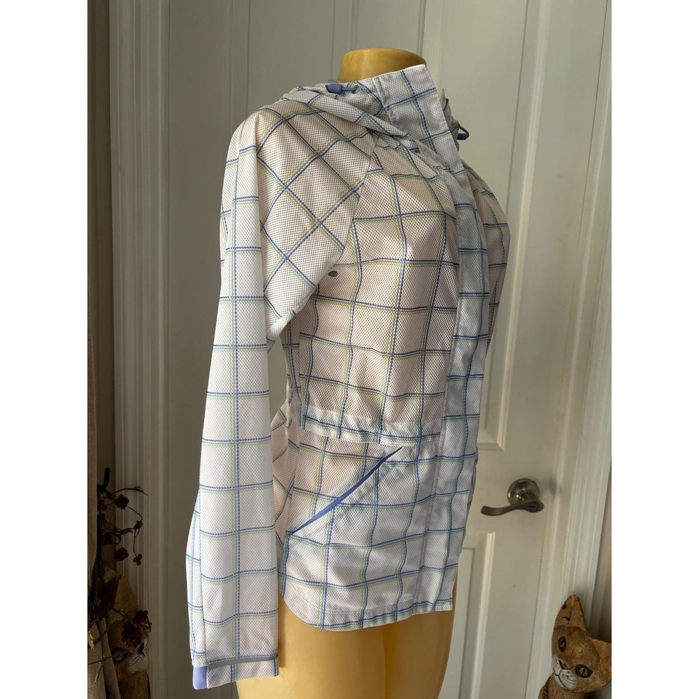 Skechers women's GOshield Jubilee Jacket. Sz XS Green& Blue plaid (204) - Picture 5 of 10